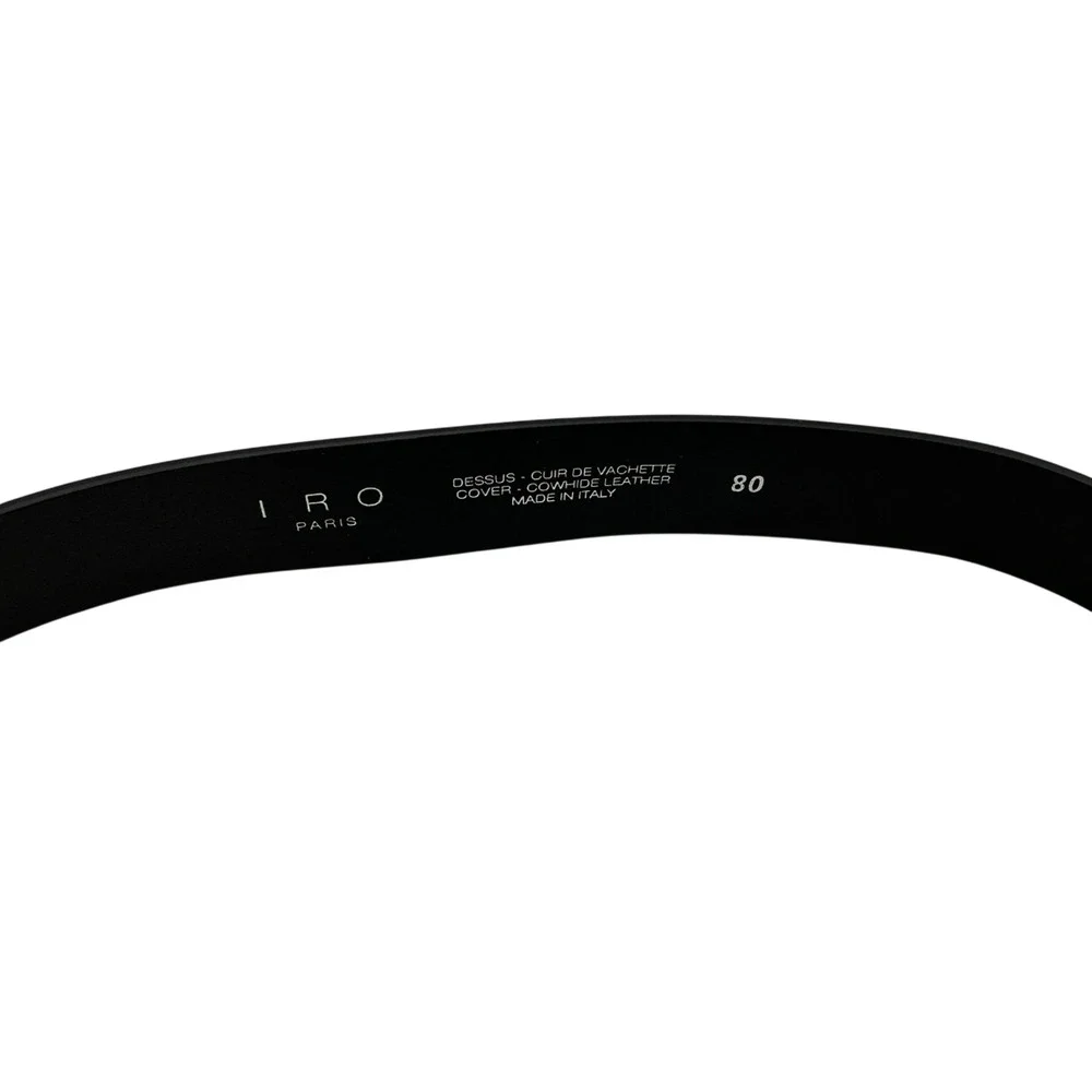 Iro Embellished Black Andily Belt Size 80